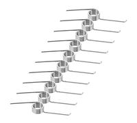 HOODANCOS 10pcs Shape Torsion Springs Stainless Steel Garbage Bin Replacement Kit Garage Tension Springs for Trash Can Repair and Maintenance