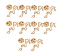 HOODANCOS 10pcs Snake Wrapped Caduceus Brooch Pins for Doctors Nurses Alloy Vintage Medical Symbol Lapel Pins Secure Clothes Brooches Elegant European Style Accessories Meaningful Healthcare
