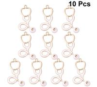 HOODANCOS 10pcs Stethoscope Pendant Charm Diy Jewelry Making Accessory Alloy Pendant Charm for Necklace Bracelet Craft Project