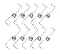 HOODANCOS 10pcs Trash Can Lid Spring Replacement Adjustable Torsion Springs for Metal Bins with Lightweight Design for Easy Installation