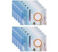 HOODANCOS 10pcs UV Testing Cards UV Identifying Strips for Reptile Terrariums Uvb Light Measurement Photochromic for Sunlight