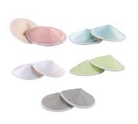 HOODANCOS 10pcs Washable Breastfeeding Pads Bowl Shaped Three Layers Galactorrhea Nursing Pads Breathable Thickened for Lactating Mothers Portable Mixed Colors