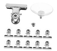 HOODANCOS 10pcs Window Suction Pads Heavy-Duty Clips with Strong Suction Cup, Round PVC and Iron Material, Easy Installation and Space Saving for Home Kitchens Mirrors and Doors