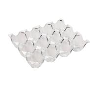 HOODANCOS 12-Grid Acrylic Egg Storage Box Egg Tray for Fridge Prevent Crushed Keep Fresh Kitchen Organizer