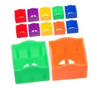 HOODANCOS 12 Pcs Pool Chalk Holder Clips Portable Plastic Chalk Caddie for Billiard Table Accessories Cue Protection and Easy Application for All Players