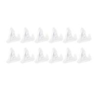 HOODANCOS 12pcs Badge Holder Coin Display Stand Rack Tripod Easel Stable Plastic Construction and Easy to Carry Design for Curio Cabinets and Side Boards