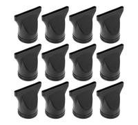 HOODANCOS 12pcs Black Hair Dryer Nozzle Diffuser Material Hairdressing Tool for Even Airflow and Frizz Reduction Suitable for Curl Enhancing and Volume Boosting
