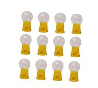 HOODANCOS 12pcs Candy Catcher Machine Rotatable Plastic Gumball Dispenser for Fun Party to Enhance Hand Eye Coordination and Motor Skills Yellow