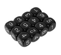 HOODANCOS 12pcs Color Number Dice Set Versatile Plastic Dice for Math Games Classroom Teaching and Educational Workshops Engaging Tools for Fun Learning and Improved Calculation Speed