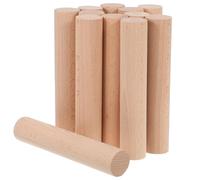 HOODANCOS 12pcs Dowels Unfinished Natural Sticks for Crafts Model Building Macrame and DIY Projects Smooth Surface Comfortable Grip Versatile Use
