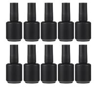 HOODANCOS 12pcs Glass Nail Varnish Empty Bottle 15ml with Brush Leak-Proof and Easy Open Features for Nail Art