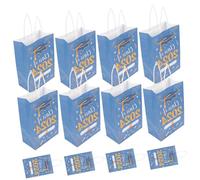 HOODANCOS 12pcs Graduation Decorative Bags Handles Folding Design Party Supplies for Celebrations Events and Candy Packing for Theme and Holiday Parties