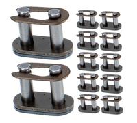 HOODANCOS 12pcs Heavy Duty Chain Connecting Links for Mini Motorcycle Atv Off-road with Quick Release Chain Joint Buckle Accessories
