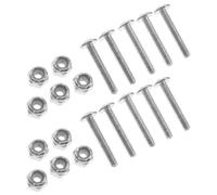 HOODANCOS 12Pcs Metal Foosball Table Screws and Nuts Set, Sturdy Fixing Hardware for Foosball Players, Practical Table Football Accessories for Game Room Maintenance