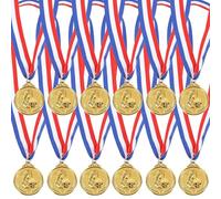HOODANCOS 12pcs Metal Football Medals Creative Soccer Match Awards for Competition Players Lightweight Prizes Suitable for Sports Day and Football Tournaments