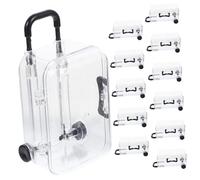 HOODANCOS 12pcs Mini Luggage Candy Boxes Small Suitcase Style Travel Party Favor Boxes Reusable Black Mini Trolley Suitcase Design for Wedding and Bridal Shower Decorations