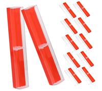 HOODANCOS 12pcs Plastic Pencil Cases Empty Pen Boxes Reusable Writing Pen Cases for Stationery Organization School Office Use