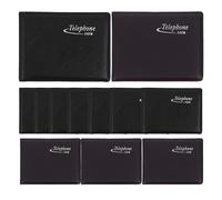 HOODANCOS 12pcs Pocket Size Address Book Set, Portable Paper Phone Notebook with Smooth Surface and Sturdy Design, for Phone Number Recording at Home or Office, Compact Tiny Book for Easy