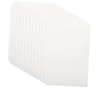 HOODANCOS 12Pcs PP Binder Dividers Detachable Notepad Tabs for Organizing Notebooks for Reports Presentations and Studies Easy Management