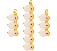 HOODANCOS 12pcs Rabbit Pendant Rabbit Charms for Crafts and Jewelry Making DIY Charm Pendant for Earring and Bracelet Necklace and Jewelry Making Accessories