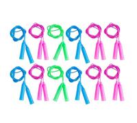 HOODANCOS 12pcs Skipping Ropes Adjustable Jump Rope with Sleek Handle Design Lightweight Pp Material for Indoor Sports Training and Developing Left and Right Brains
