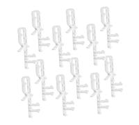 HOODANCOS 12pcs Transparent Valance Clips for Vertical Blinds Window Shade Replacement Brackets Invisible Hidden Design Fit Secure Grip for Home DIY Projects