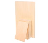 HOODANCOS 14pcs Basswood Plywood Sheets 3mm Unfinished Thin Wood Boards for Model Making, DIY Crafts, Engraving, and Shelf Wood Projects, Includes 12pcs 100×150mm and 2pcs 200×300mm