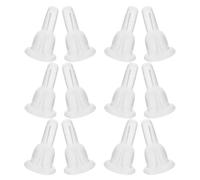 HOODANCOS 150pcs Silicone Earring Backs for Studs Soft Flat Ear Support Pads 10x6mm Non-Slip Jewelry Making Supplies Suitable for Sensitive Ears