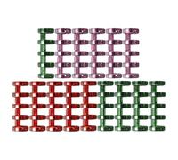 HOODANCOS 15pcs Creative Segmented Binder Loose Leaf Binder Five-Hole Segmented Flexible Well Polished Plastic Clips for Home and Office Memo Filing