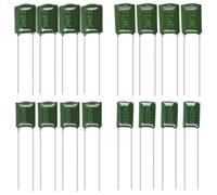 HOODANCOS 16pcs Electric Guitar Capacitors Tone Capacitor Kit for Bass Guitar Assorted 0.047μf 0.022μf 0.033μf 0.068μf Set Replacement for Musical Instrument Accessories