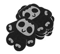 HOODANCOS 16pcs Non-Slip Adhesive Dog Paw Pads Large Size Black, Breathable Invisible Protective Foot Covers for Dogs, Paw Traction Stickers for Outdoor Walking and Hardwood Floors