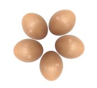 HOODANCOS 16pcs Plastic Simulation Chicken Eggs for Painting Practice Realistic DIY Art Supplies for Painters Lifelike Graffiti Craft Eggs for Easter and Artistic Creations