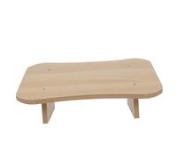 HOODANCOS 1pc Footstool for Office and Home Portable Stepping Stool Footrest for Study Non Slip Design for Desk Use and Small Natural Wood Color