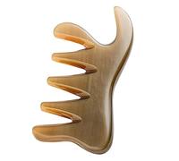 HOODANCOS 1Pc Ox Horn Scalp Massage Comb Guasha Scraping Massager for Body Meridians Therapy Tool Smooth Edges for Safe and Comfortable Use Durable Design for Scalp Relaxation