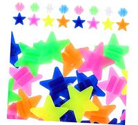HOODANCOS 1set Bike Wheel Beads Plastic Clip Decorations Glow Balls Fun Accessories for Bicycles Easy to Install Durable Safe for All Standard Bikes 72pcs