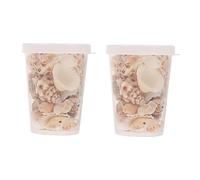 HOODANCOS 2 Boxes Natural Shell Sea Snail Decorative Accessories for Aquarium Decor Handmade Crafts for Home and Office Decoration Safe for Fish Tank Use