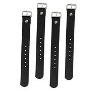 HOODANCOS 2 Pairs Adjustable Bike Basket Straps for Bikes Leather Front Basket Belt Reinforced Design Fits S Bicycle Accessories