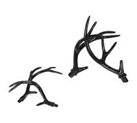 HOODANCOS 2 Pairs DIY Lifelike Deer Antlers Headband Realistic Reindeer Horns Hair Accessories for Adults Halloween Costume Party Supplies and Cosplay Favors