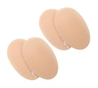 HOODANCOS 2 Pairs Men’S Silicone Chest Muscle Pads Reusable Adhesive Invisible Chest Padding for Sports and Costumes, Soft Self-Stick Muscle Enhancers in Khaki for Daily Wear