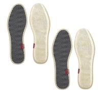 HOODANCOS 2 Pairs Winter Thickened Warm Breathable Insoles Imitation Wool, Sweat-Absorbent Shoe Inserts for Size 42, Soft Plush Padding for Cold Weather