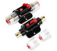 HOODANCOS 2 Pcs 150a Inline Fuse Holder Manual Reset Circuit Breaker for Car Audio Speaker Power Cord Fuse Base Automotive and Marine Use