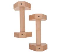 HOODANCOS 2 Pcs Wooden Push-up Handles with Ergonomic Design and Strong Weight Capacity, Easy to Use Strength Training Pushup Stands for Home Fitness and Calisthenics Workouts