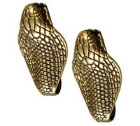 HOODANCOS 2 Pieces Brass Snake Pendant Keychain Set, Vintage Zodiac Snake DIY Hanging Decor for Jewelry Making and Crafting, Antique Brass Charm for Beading and Accessories