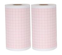HOODANCOS 2 Rolls Blank Electrocardiogram Graph Thermal Paper Refill for SE-3 Cardiac Monitoring Device Compatible with Diagnostic Machines
