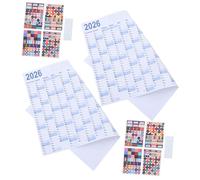 HOODANCOS 2 Sets Giant Wall Calendar Planner Oversized Writable Monthly Year Organizer with Backing Adhesive Large English Annual Planning Poster for Home Office School Schedule Display