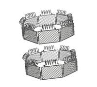 HOODANCOS 2 Sets Miniature Plastic Fence of DIY Farm Animal Versatile Assembly for Creative Play Engaging Activity for Collectors for Building Blocks and Dioramas