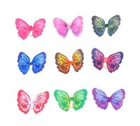 HOODANCOS 20 Pcs Mixed Color Pet Hair Bands Butterfly Pattern Elastic Rope Puppy Hair Tie Holder for Dogs Stylish Grooming Accessories