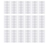 HOODANCOS 20 Sheets Self-Adhesive Index Tabs Round Holes, Reinforcing Hole Punch Stickers for Binder, Office and School File Management, Sturdy Adhesive Divider Labels