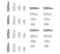 HOODANCOS 200Pcs DIY Metal Clasp Buckles Set for Leather Belt Making, 10Mm/13Mm/20Mm/25Mm Pinch Crimp Cord Ends with Foldable Closures, Jewelry Connectors for Bracelets and Necklaces