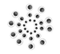 HOODANCOS 200Pcs Plastic Safety Eyes for Doll Making DIY Craft Supplies Glow Dark Adhesive Backed Movable Eyes Mixed Styles for Animals Stuffed and Handmade Decorations